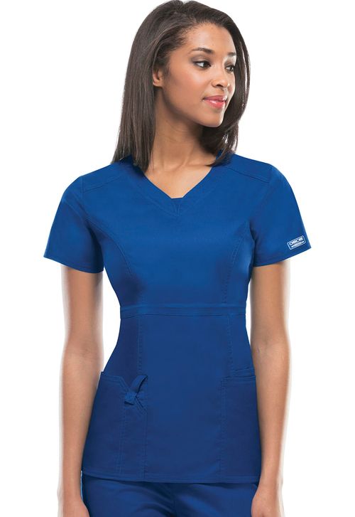 V-Neck Top-Royal: 24703-ROYW