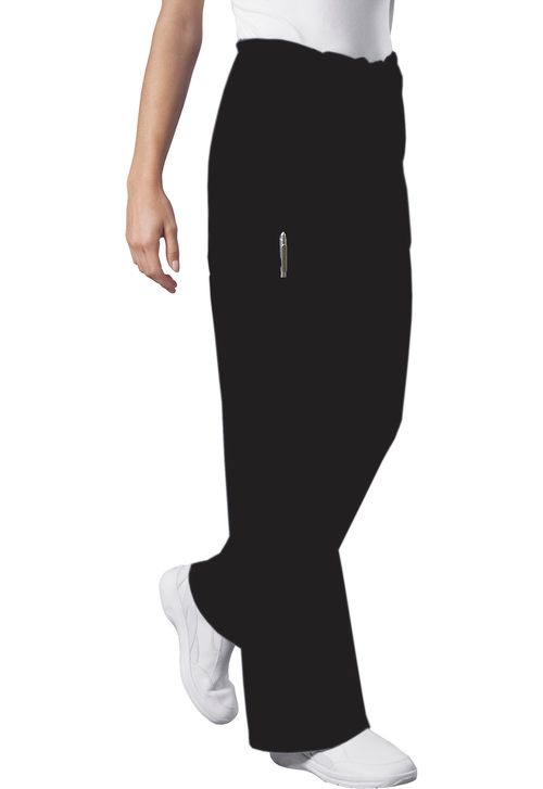 Unisex Drawstring Cargo Pant-Black: 4043-BLKW