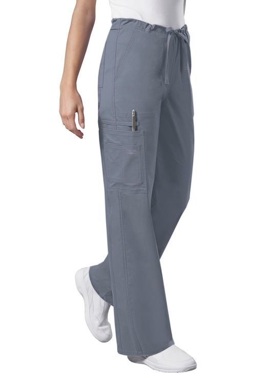 Unisex Drawstring Cargo Pant-GREY: 4043-GRYW