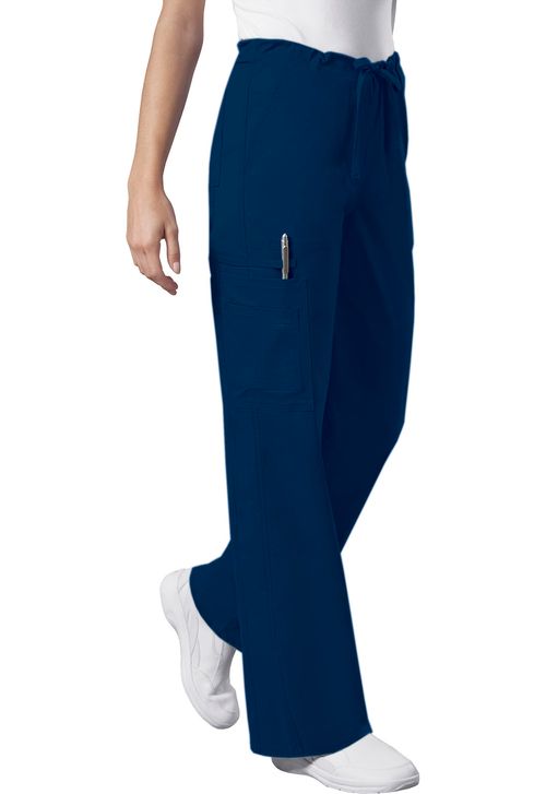 Unisex Drawstring Cargo Pant-Navy: 4043-NAVW