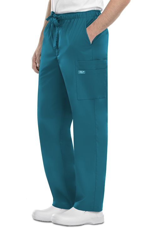 Men's Drawstring Cargo Pant-CARIBBEAN BLUE: 4243-CARW