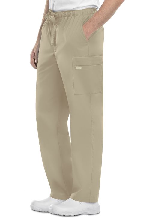 Men's Drawstring Cargo Pant-KHAKI: 4243-KAKW