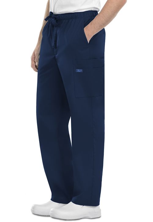 Men's Drawstring Cargo Pant-Navy: 4243-NAVW