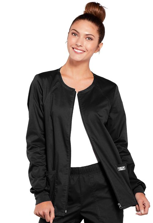 Women's Warm-up Jacket-Black: 4315-BLKW