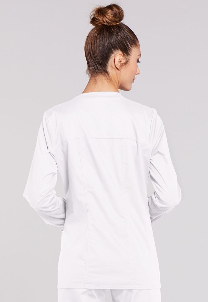 Women's Warm-up Jacket-White: 4315-WHTW-S