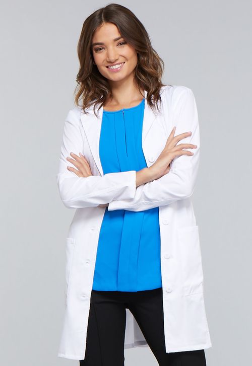 33" Women's Lab Coat-White: 4439-WHTV