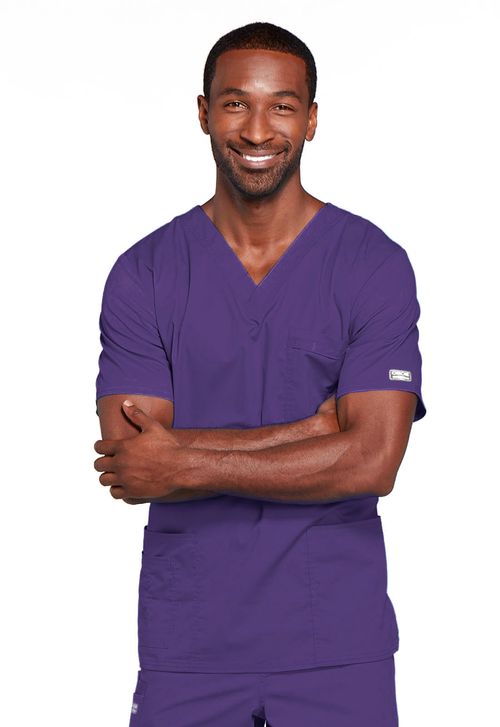 Unisex V-Neck Top-GRAPE: 4725-GRPW