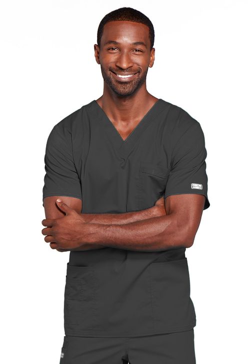Unisex V-Neck Top-Pewter: 4725-PWTW