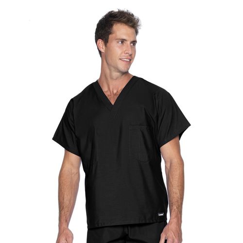 Reversible Scrub Top-BLACK: 7502-BKP