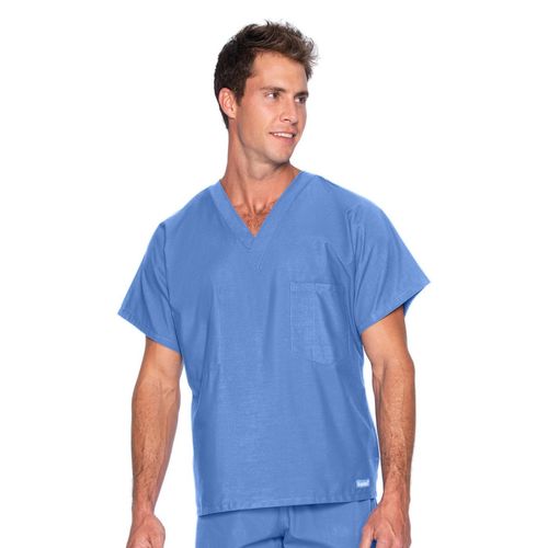 Reversible Scrub Top-CEIL BLUE: 7502-BCP