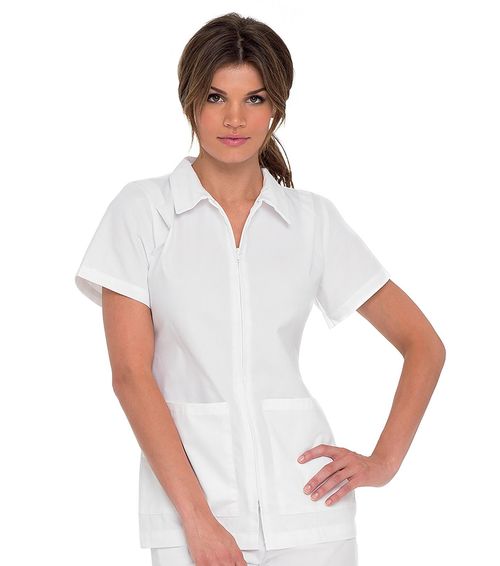 Top / Pleated Shoulders-WHITE: 8058-WWY