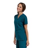 V-Neck Tunic-CARIBBEAN BLUE: 8219-CBP-M