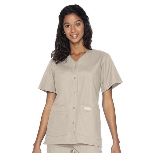 Snap Front Tunic-SANDSTONE: 8232-SAP