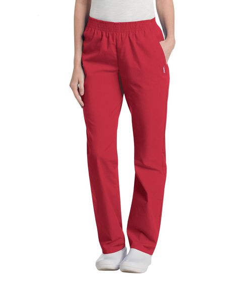 Pocket Elastic Pant-TRUE RED: 8327-TRP