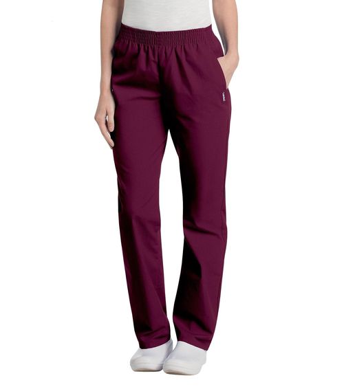 Pocket Elastic Pant-WINE: 8327-RWP