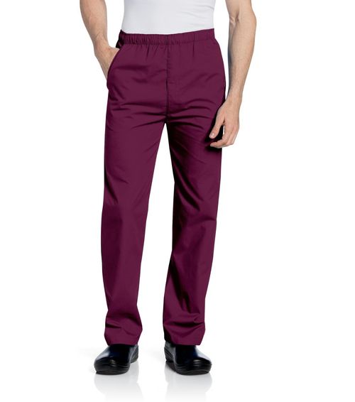 Men's Elastic Drawstring Pant-WINE: 8550-RWP