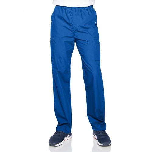 Men's Elastic Drawstring Cargo Pant-GALAXY BLUE: 8555-BGP