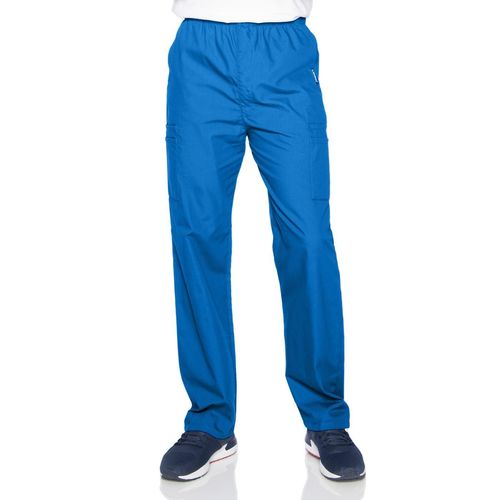 Men's Elastic Drawstring Cargo Pant-ROYAL BLUE: 8555-BEP