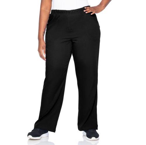 ALEXIS FULL ELASTIC WAIST PANT-BLACK: 9306-BKAH