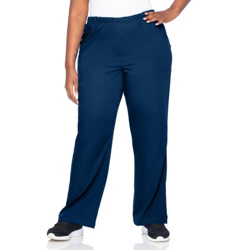 ALEXIS FULL ELASTIC WAIST PANT-NAVY: 9306-BNAH