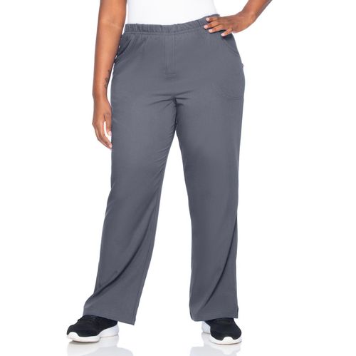 ALEXIS FULL ELASTIC WAIST PANT-Steel Grey: 9306-STAH