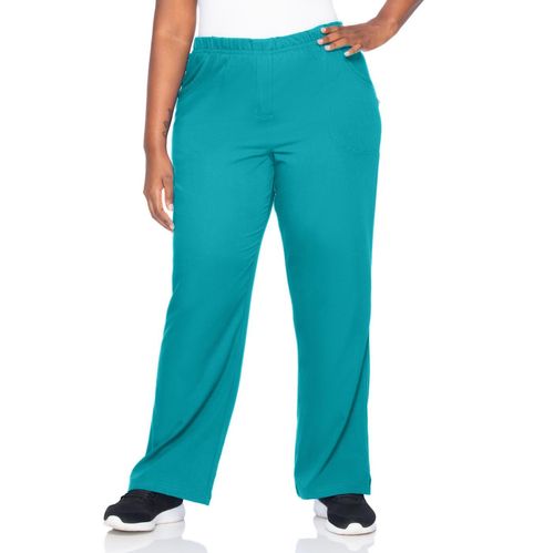 ALEXIS FULL ELASTIC WAIST PANT-Teal: 9306-BTAH