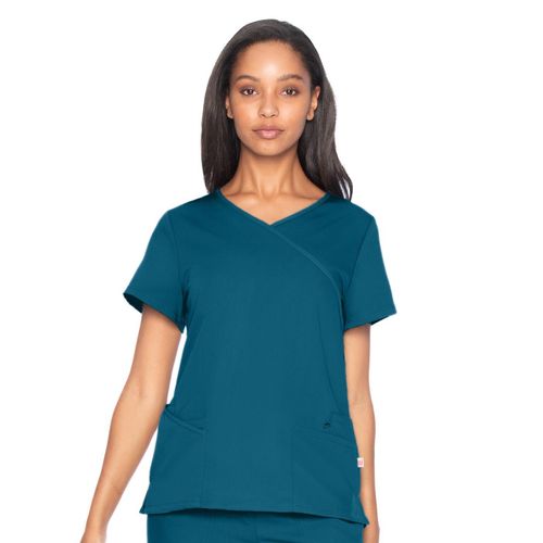 SOPHIE CROSSOVER TOP-Caribbean Blue: 9577-CBAH