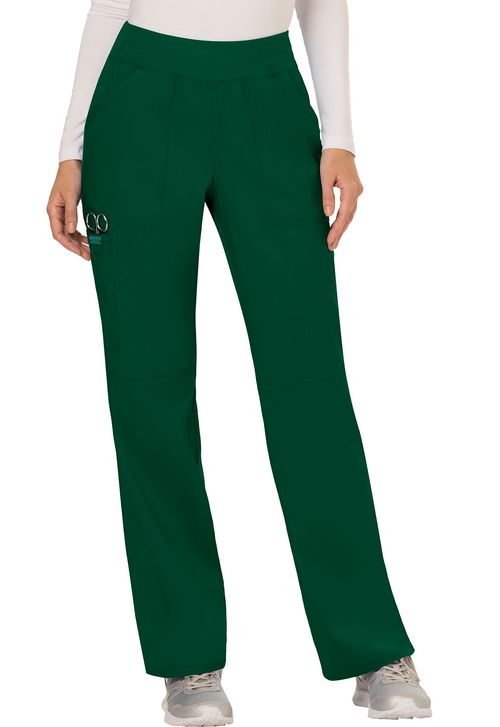 Mid Rise Straight Leg Pull-on Pant-HUNTER GREEN: WW110-HUN