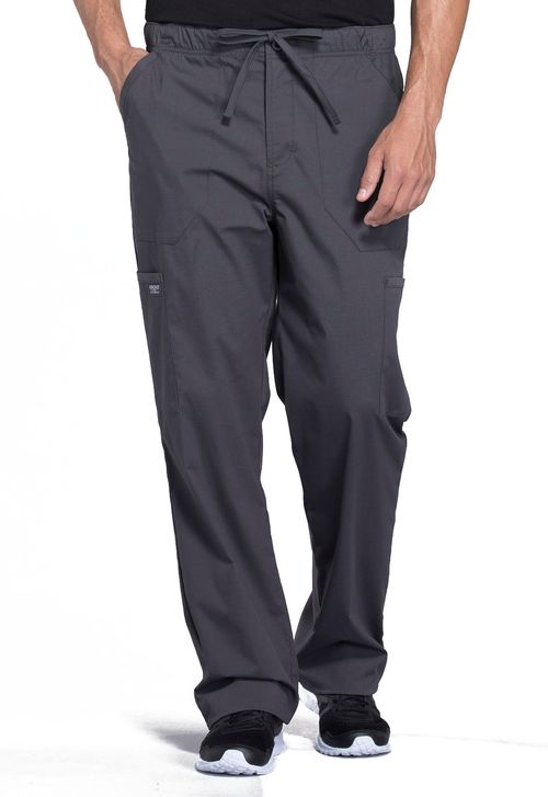 Men's Tapered Leg Drawstring Cargo Pant-Pewter: WW190-PWT