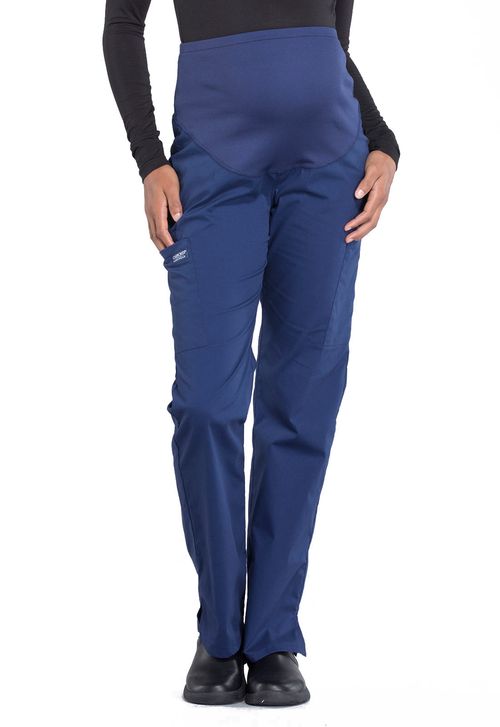 Maternity Straight Leg Pant-Navy: WW220-NAV