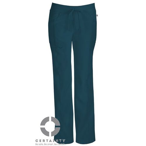 Low Rise Straight Leg Drawstring Pant-Caribbean Blue: 1123A-CAPS