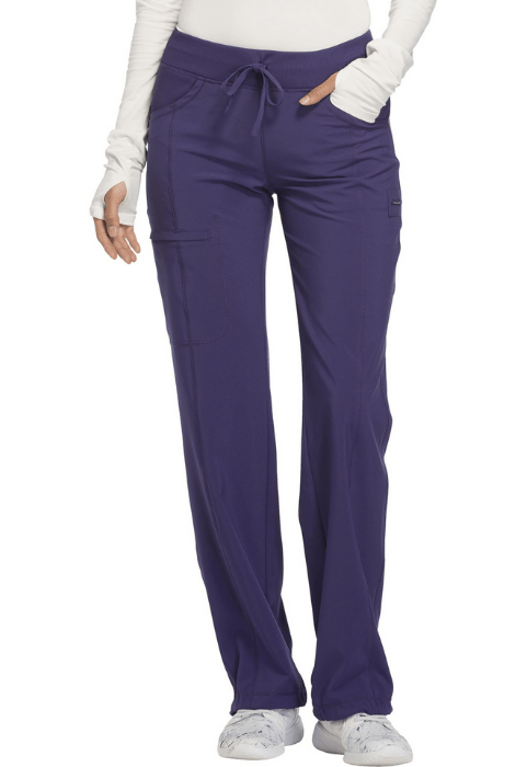 Low Rise Straight Leg Drawstring Pant-Grape: 1123A-GRP