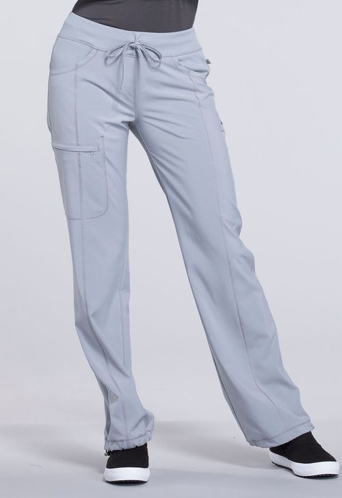 Low Rise Straight Leg Drawstring Pant-GREY: 1123A-GRY