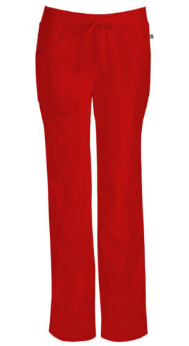 Low Rise Straight Leg Drawstring Pant-Red: 1123A-RED