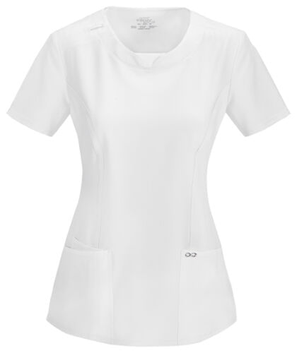Round Neck Top-White: 2624A-WTPS