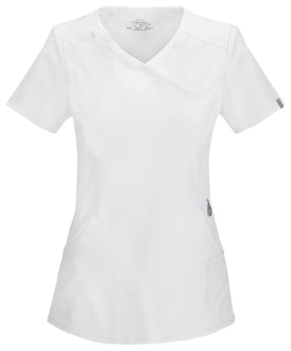 Mock Wrap Top-White: 2625A-WTPS