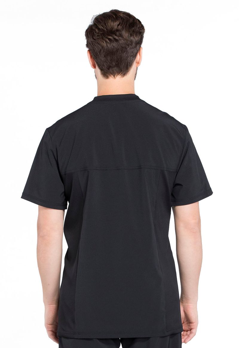 Men's V-Neck Top-Black: CK910A-BAPS-XL