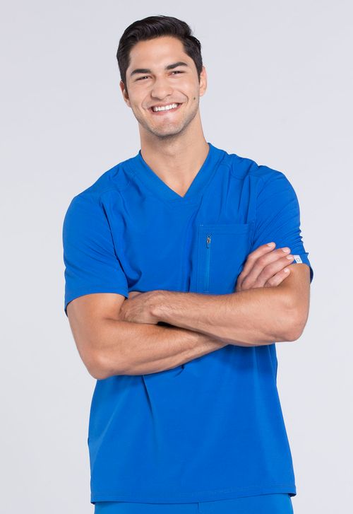 Men's V-Neck Top-Royal: CK910A-RYPS