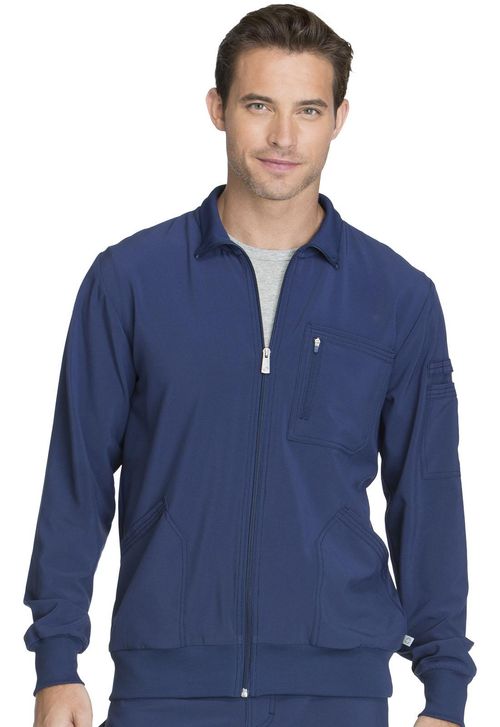 Men's Zip Front Jacket-NAVY: CK305A-NYPS