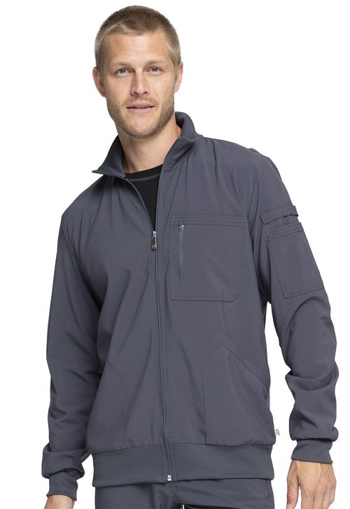 Men's Zip Front Jacket-Pewter: CK305A-PWPS