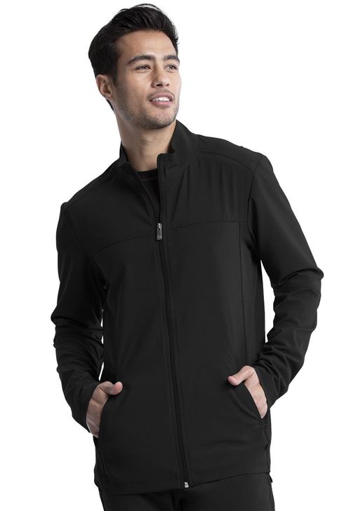 Men's Zip Front Jacket-Black: CK332A-BAPS