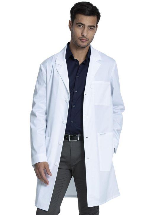 Unisex Lab Coat in White-WHITE: CK460-WHT