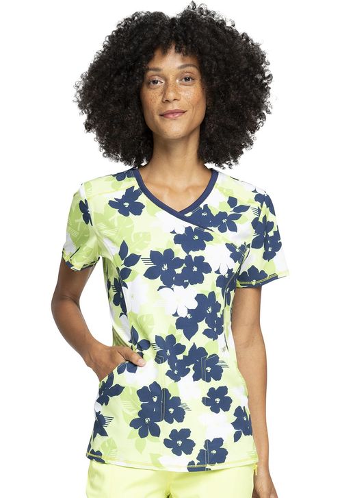 Mock Wrap Top-Tropic Shadow: CK608-TRSW
