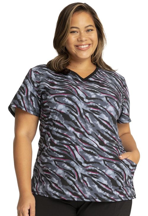 Mock Wrap Top-Wild For Tie Dye: CK608-WFTD