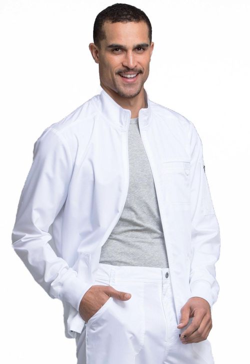 WW Revolution Men's Zip Front-WHITE: WW320-WHT
